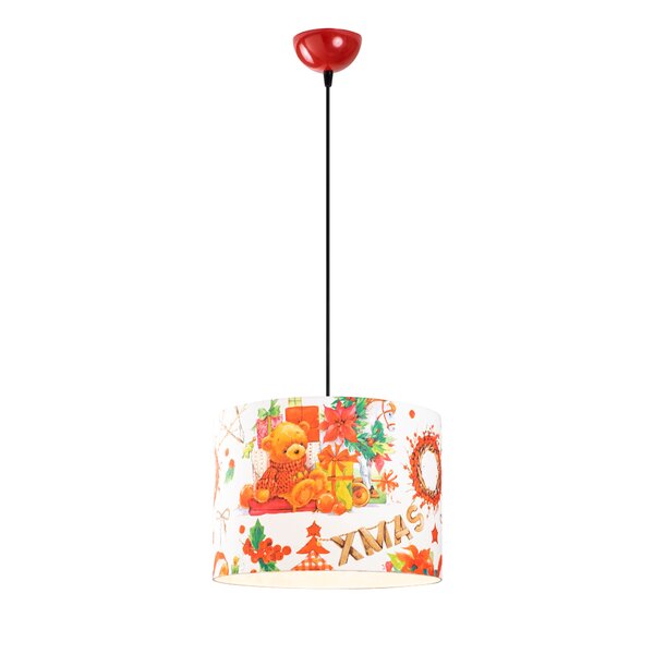 East Urban Home Light Red Black Drum Pendant Wayfair